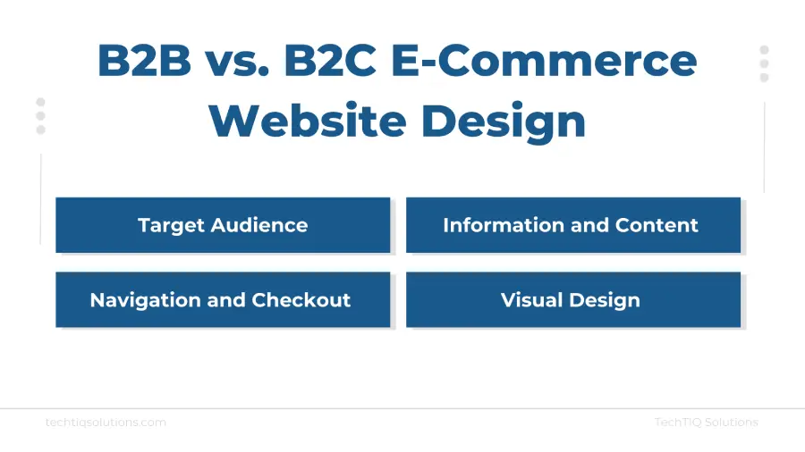b2b vs b2c e-commerce website design what are differences